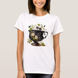 Camiseta Buquê Floral Vintage Teacup