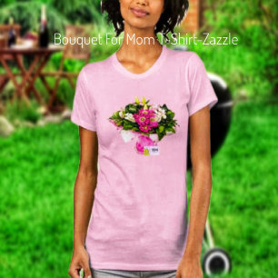 Camiseta Buquê Para A Mãe