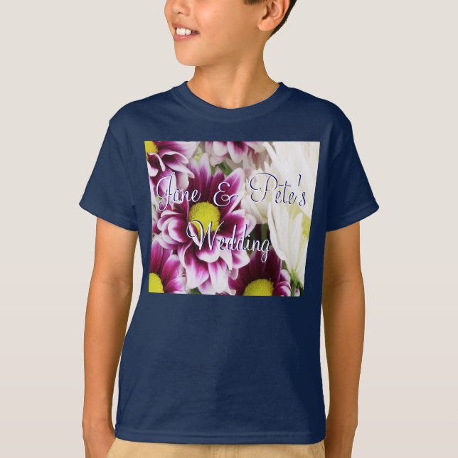 Camiseta Buquê roxo (Frente)