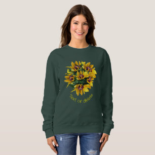 Camiseta Buquê Susan Flower de olhos negros personalizado