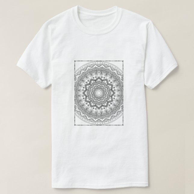 Camiseta Buquê Transparente de Orquídeas Brancas (Frente do Design)