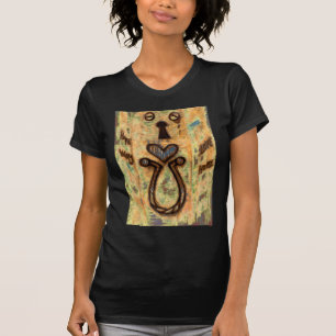 Camiseta Buraco da fechadura & coração