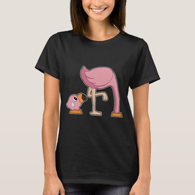 Camiseta Buraco da Terra Flamingo (Frente)