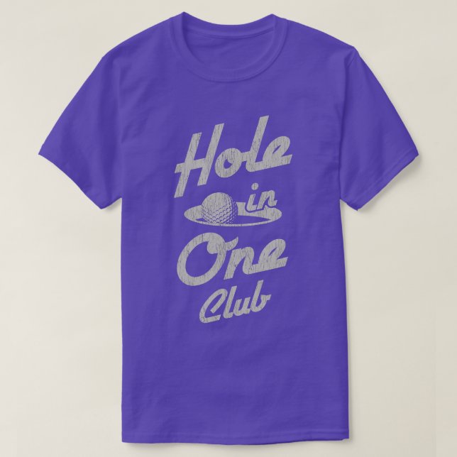 Camiseta Buraco De Equipamento De Jogador De Golfe Em Um Cl (Frente do Design)