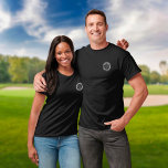 Camiseta Buraco de Golfe em Um Golfe Clássico Personalizado<br><div class="desc">Personalize o nome,  a localização,  o número e a data do golfista para criar uma marca de excelente para celebrar aquele fantástico buraco de golfe em um. Projetado por Thisnotme©</div>