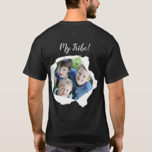 Camiseta Buraco de Papel Adicionar Sua Foto Personalizada