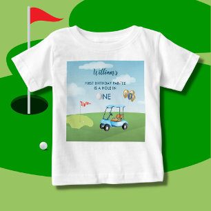 Camiseta Buraco em um primeiro aniversario de golfe