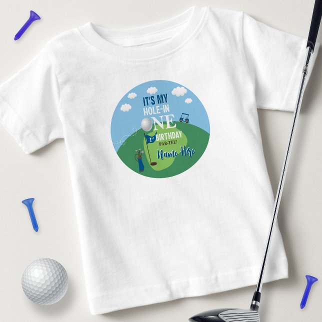 Camiseta Buraco Em Um primeiro aniversario De Golfe (Criador carregado)