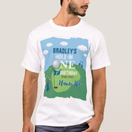 Camiseta Buraco Em Um primeiro aniversario De Golfe