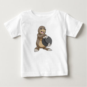 Camiseta Buraco na Boliche com Bola de boliche