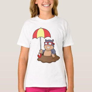 Camiseta Buraco na chuva com guarda-chuva