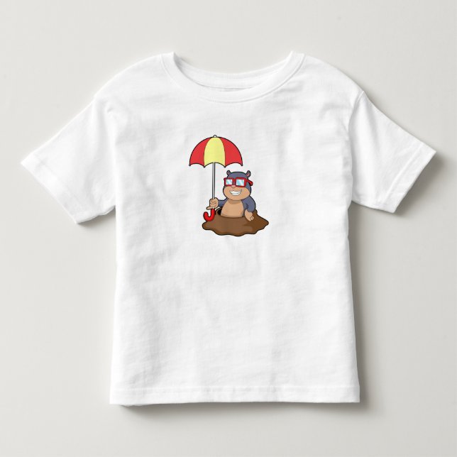 Camiseta Buraco na chuva com guarda-chuva (Frente)