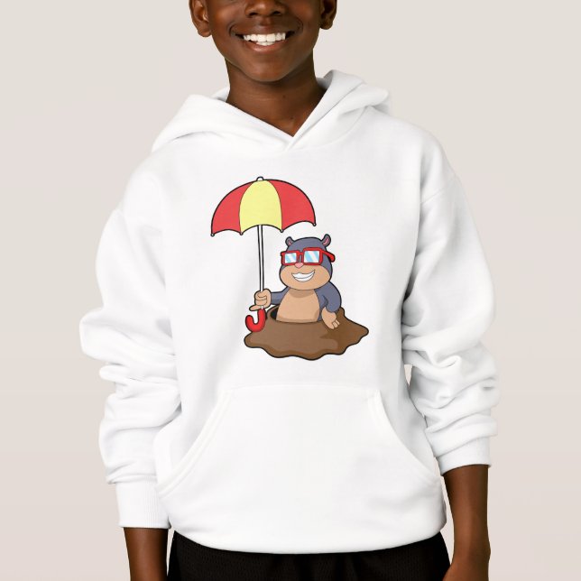 Camiseta Buraco na chuva com guarda-chuva (Frente)