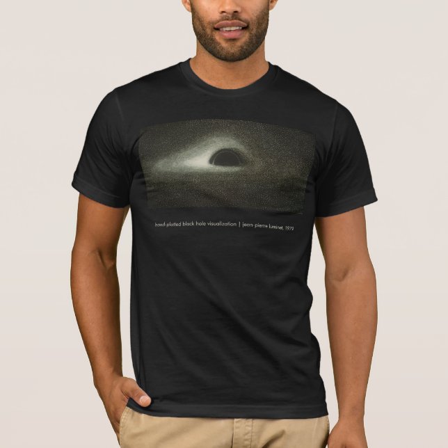 Camiseta Buraco Negro de Jean-Pierre Luminet (1979) (Frente)
