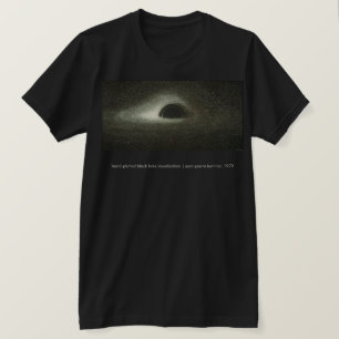 Camiseta Buraco Negro de Jean-Pierre Luminet (1979)