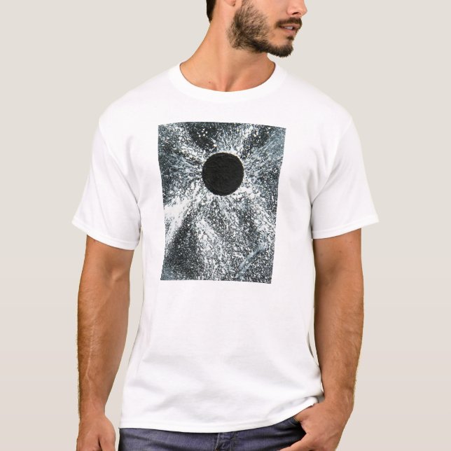 Camiseta Buraco Negro, Luz masculina (Frente)