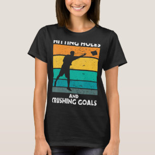 Camiseta Buracos E Metas De Esmagamento De Saco De Saco