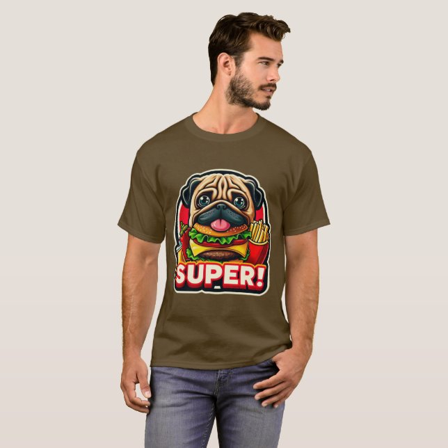 CAMISETA BURGEIRO E FRIOS PARA COMER 3 (Frente Completa)