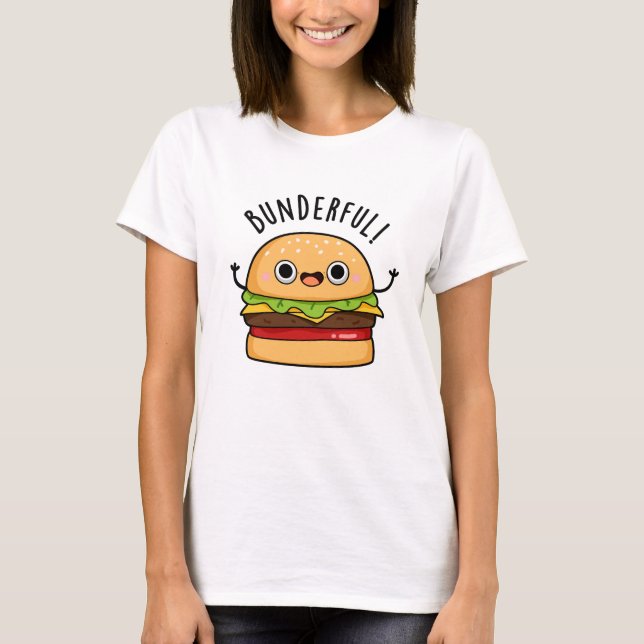 Camiseta Burger Burger Bun Pun Engraçado (Frente)