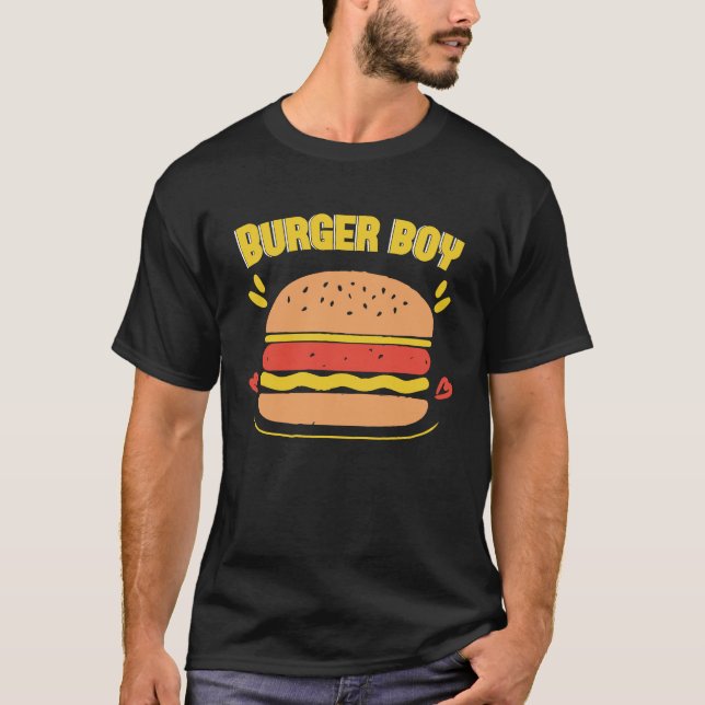 Camiseta Burger Burger Burger Burger Boy Fast Comida Burge (Frente)