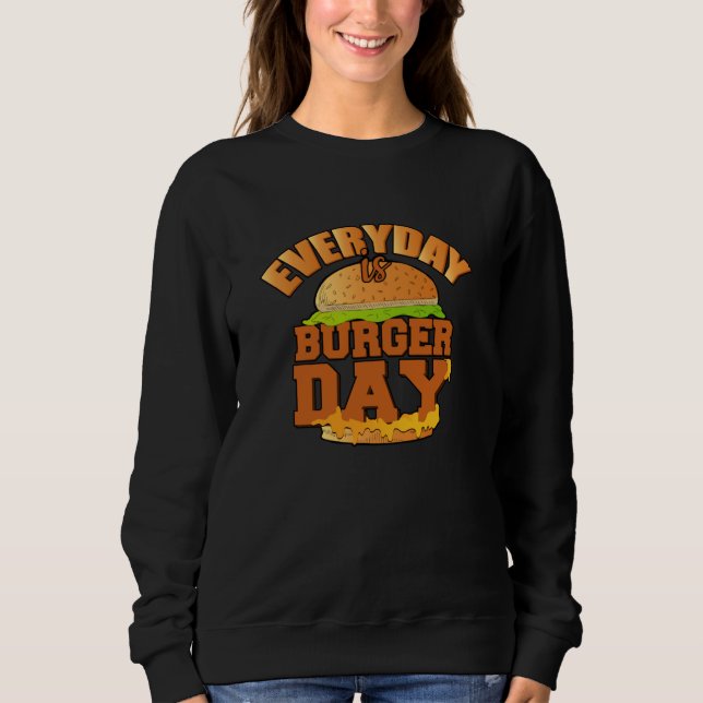 Camiseta Burger Burger de Comida Rápido Comer Foodie Ideia (Frente)