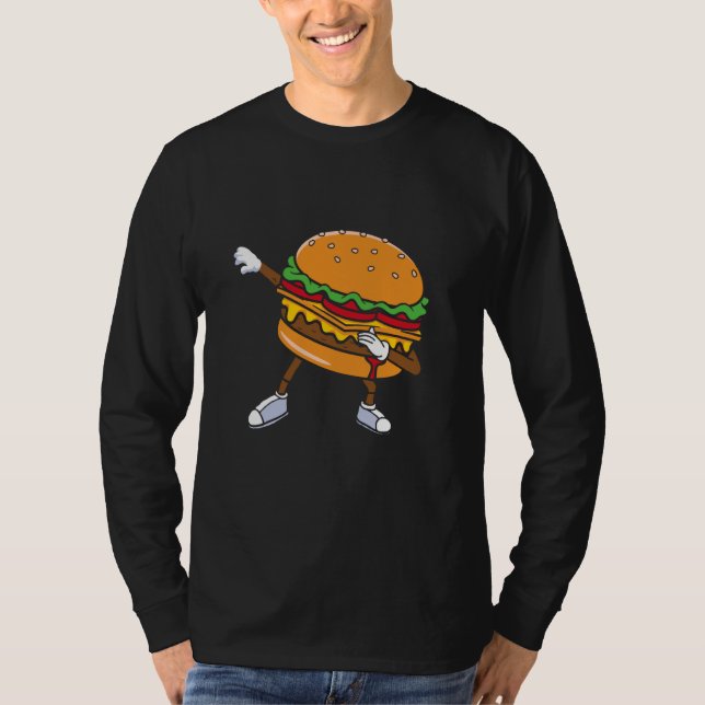 Camiseta Burger Cheeseburger - Restaurante de Comida Rápida (Frente)