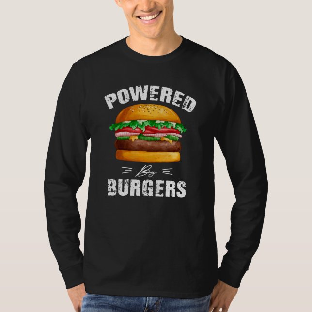 Camiseta Burger cheeseburgers hamburger fast comida snacks  (Frente)