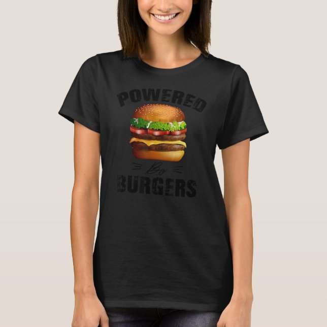 Camiseta Burger cheeseburgers hamburger fast comida snacks  (Frente)