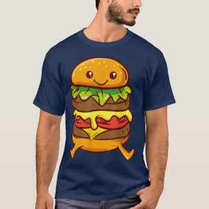 Camiseta Burger Cute Kawaii Anime Aestésico Hamb Japonês