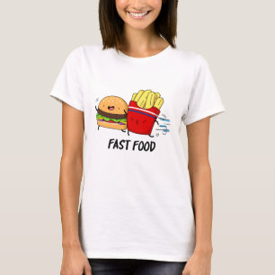 Camiseta Burger De Comida Rápido E Fries