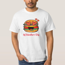 Camiseta Burger de Dia de os namorados