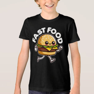 Camiseta Burger de Fenda de Comida Rápida Engraçado
