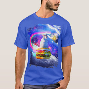 Camiseta Burger de Hamster do Arco-Íris