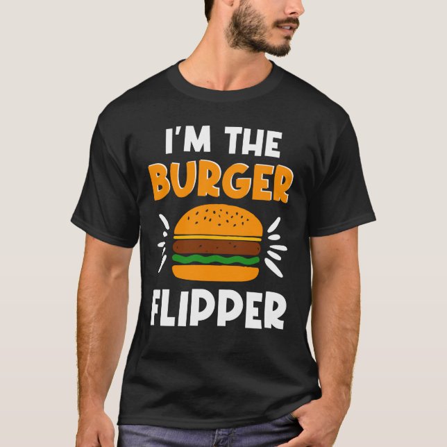 Camiseta Burger Flipper Hamburger Lover (Frente)