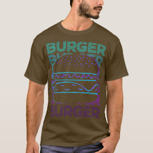 Camiseta Burger Hamburger Cheeseburger Retro Gift