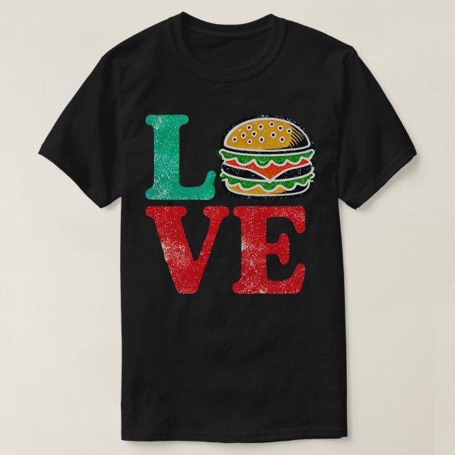 Camiseta Burger Love (Frente do Design)