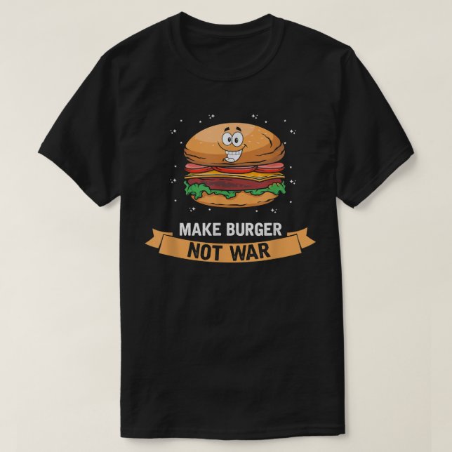 Camiseta Burger Lover, Comida Rápida Cheeseburger Bar Hambu (Frente do Design)