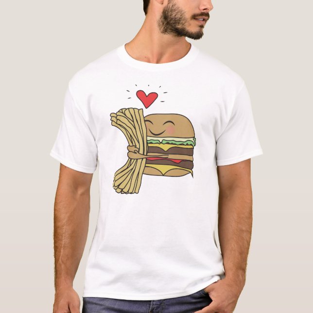 Camiseta Burger Loves Fries (Frente)