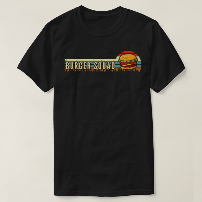 Camiseta Burger Squad Cheeseburger Burger (Frente do Design)