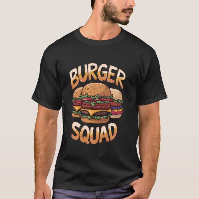 Camiseta Burger Squad Hamburger Cheeseburger para Burgerolo (Frente)