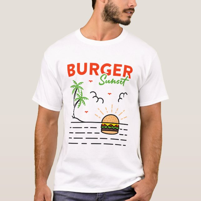 Camiseta Burger Sunset (Frente)