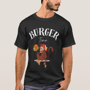 Camiseta Burger Time Fun Design Mackey Fast Comida Delicios
