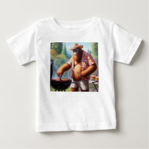 Camiseta Burgers de Griling de Pé Grande