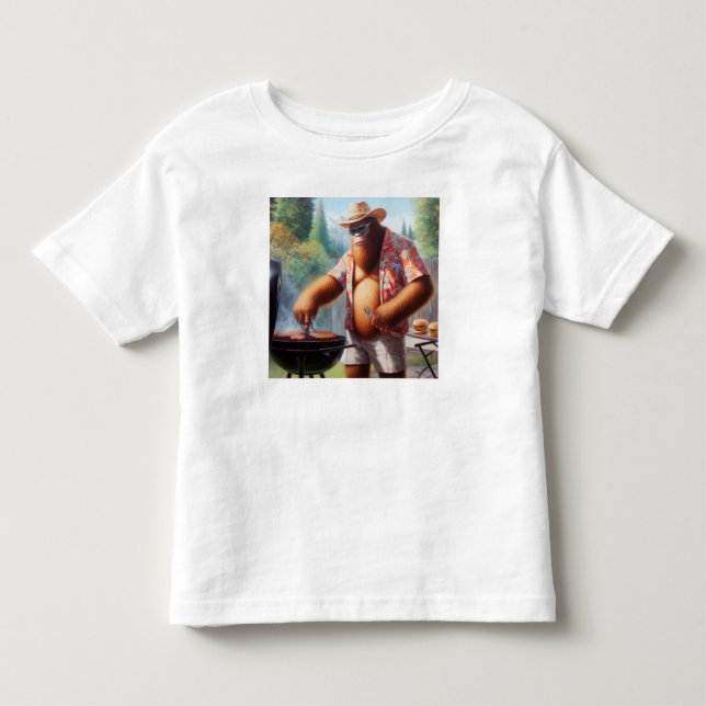 Camiseta Burgers de Griling de Pé Grande (Frente)