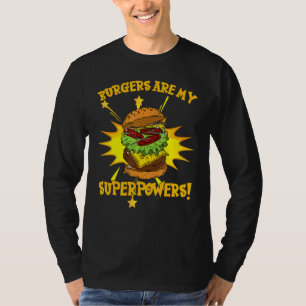 Camiseta Burgers são o meu restaurante superpotente, Patty 