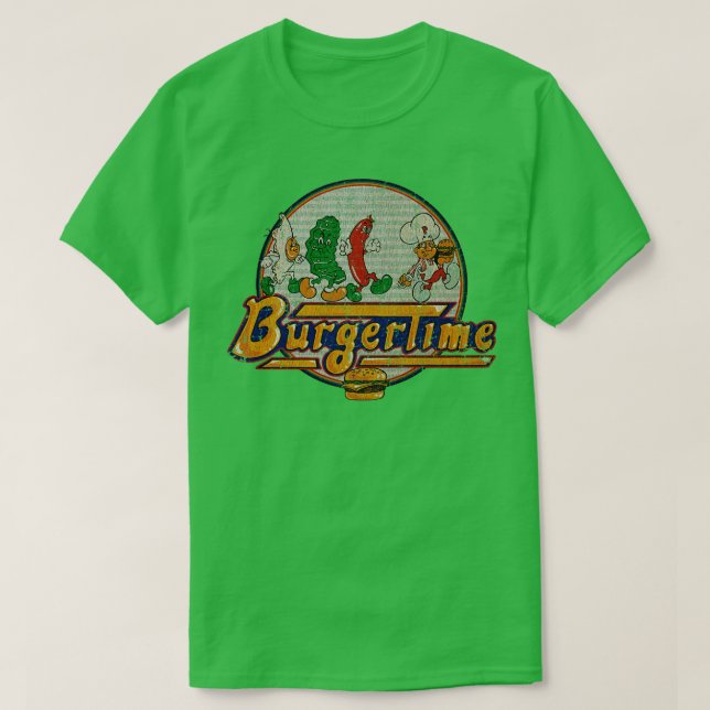 Camiseta BurgerTime E Amigo 1982 TSirt (Frente do Design)