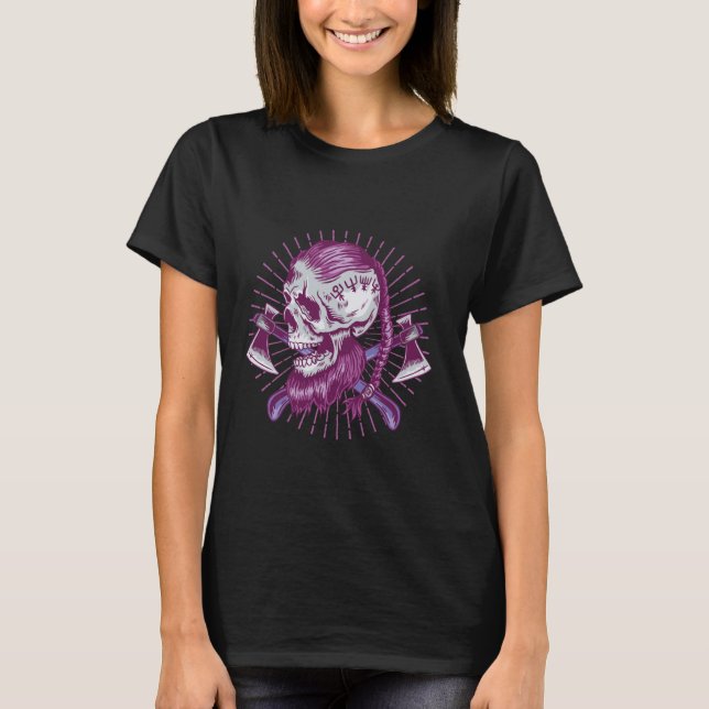 Camiseta Burgfest Valhalla Valkyrie Viking Warrior Odin Run (Frente)