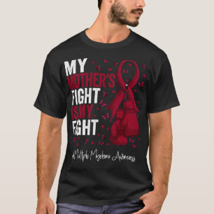 Camiseta Burgundy Ribbon Madre Luta Múltiplo Mieloma Aw
