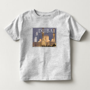 Camiseta Burj al Arab   Mesquita ao Anoitecer Dubai