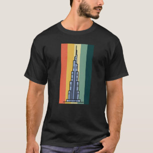 Camiseta Burj Khalifa Skyscraper Dubai Emirados Árabes Unid